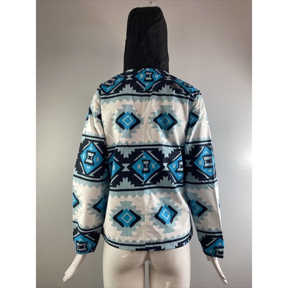 NWT The North Face Girls' Resolve Reflective Jacket, TNF White Tribal Size XXS - Picture 3 of 5